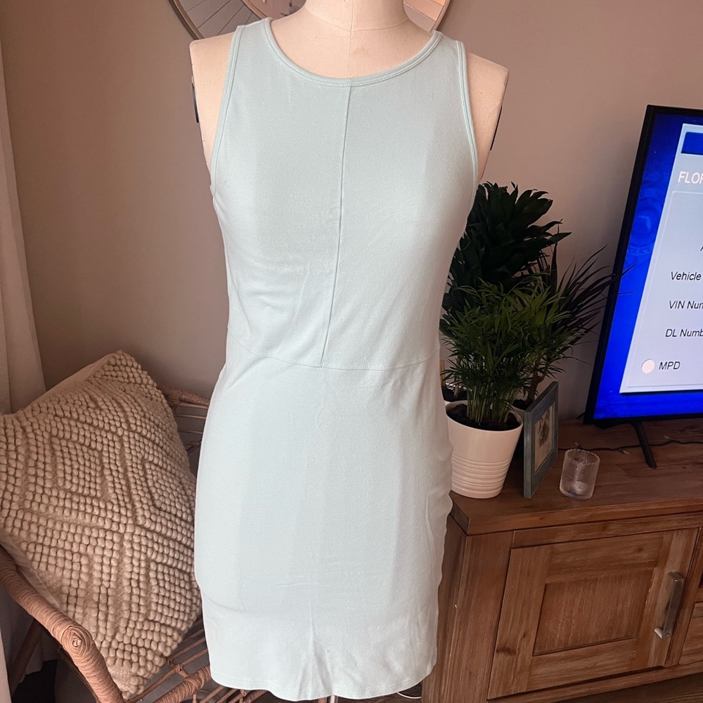 Forever 21 baby blue knit dress size large but fits more like a medium